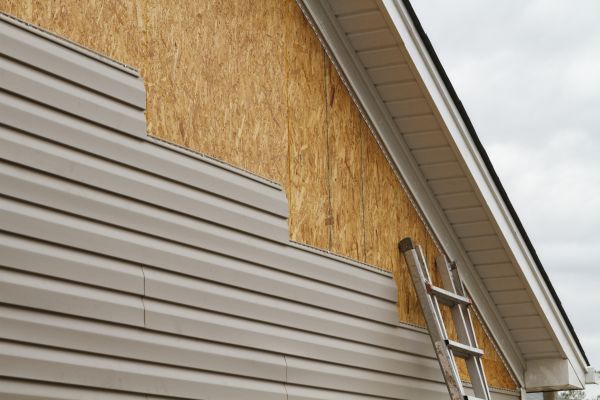 Grey Vinyl Siding Installation in Saint Cloud